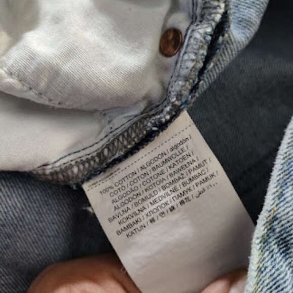 MANGO MNG | Kaia Straight Wide Leg Raw Distressed Hem High Rise Jeans 2 - Picture 9 of 13